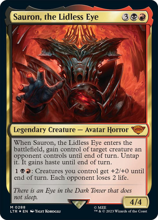 Sauron, the Lidless Eye - Universes Beyond: The Lord of the Rings: Tales of Middle-earth (Foil)