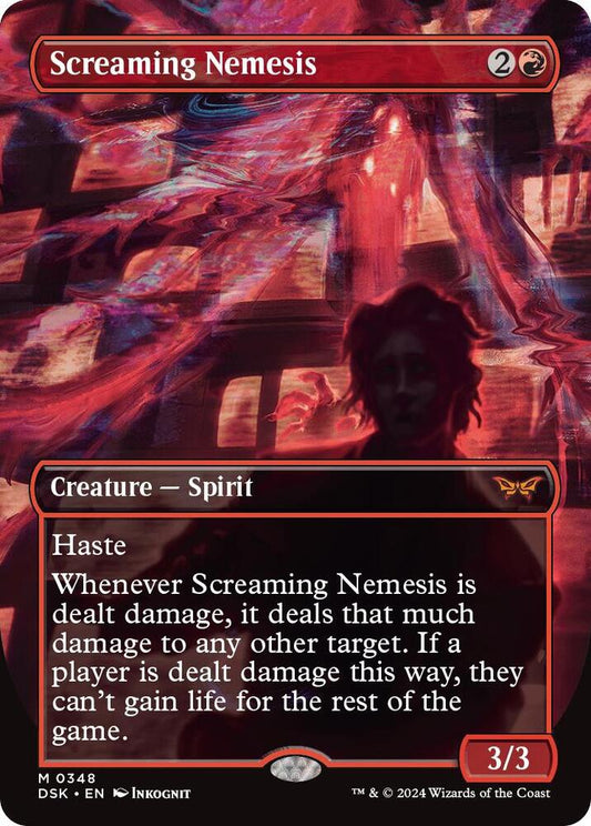 Screaming Nemesis (Borderless) (Foil) - Duskmourn: House of Horror