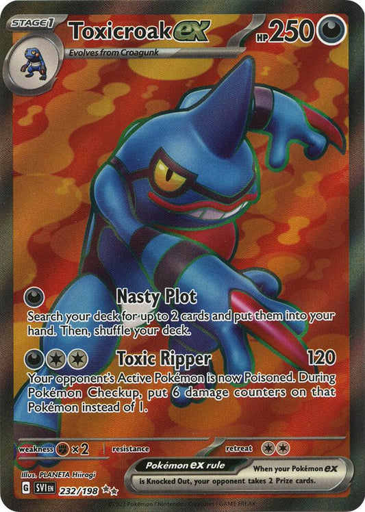 Toxicroak ex - 232/198 - SV01: Scarlet & Violet Base Set