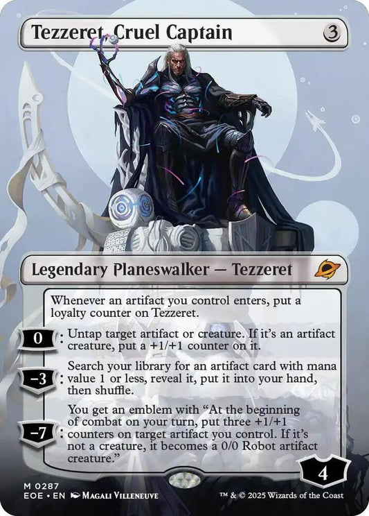 Tezzeret, Cruel Captain (Borderless) (Foil) - Edge of Eternities