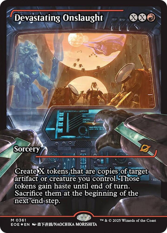 Devastating Onslaught (0361) (Showcase) (Foil) - Edge of Eternities