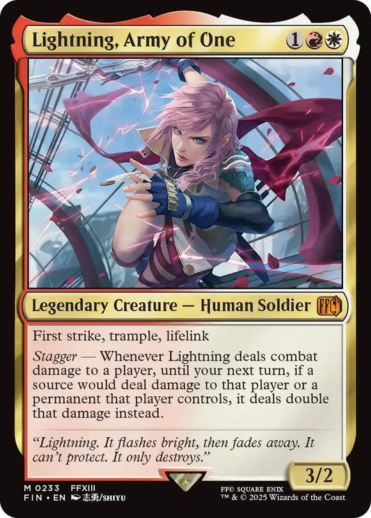 Lightning, Army of One - FINAL FANTASY