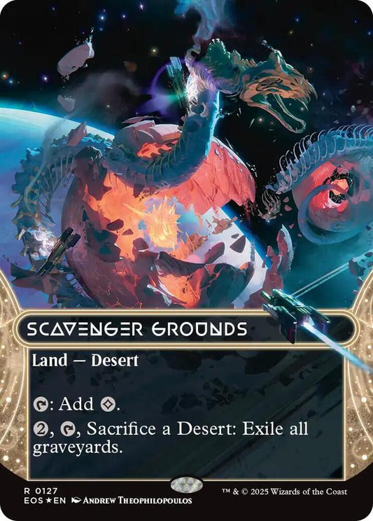 Scavenger Grounds (0127) (Borderless) (Galaxy Foil) - Edge of Eternities: Stellar Sights