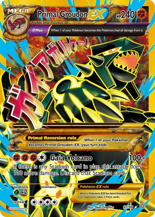 Primal Groudon EX (Shiny Full Art) - XY - Ancient Origins