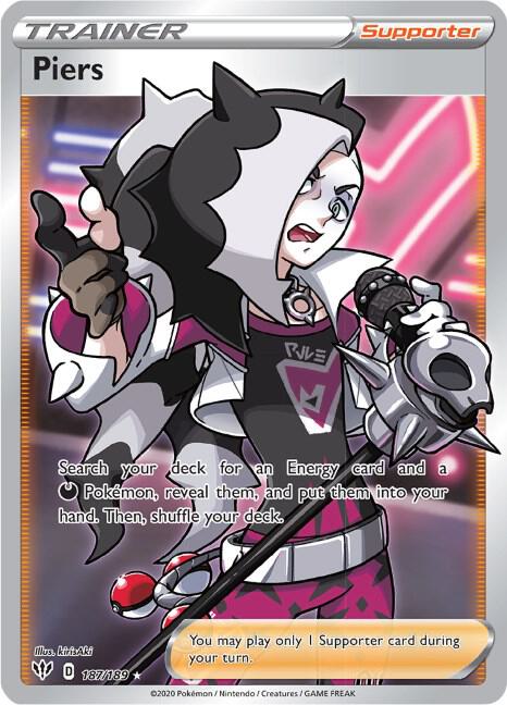 Piers (Full Art) - SWSH03: Darkness Ablaze