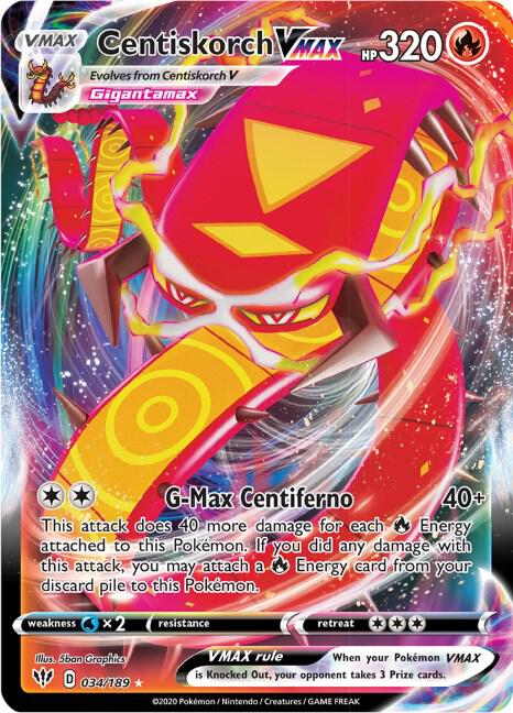 Centiskorch VMAX - SWSH03: Darkness Ablaze