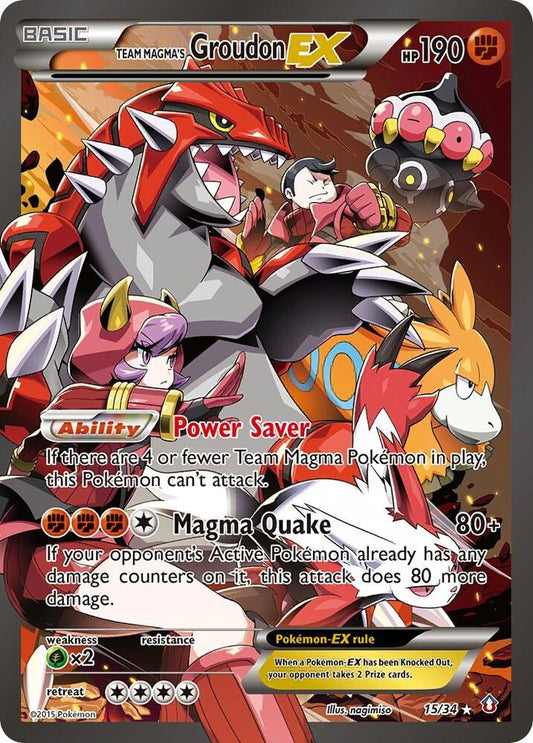 Team Magma's Groudon EX - Double Crisis
