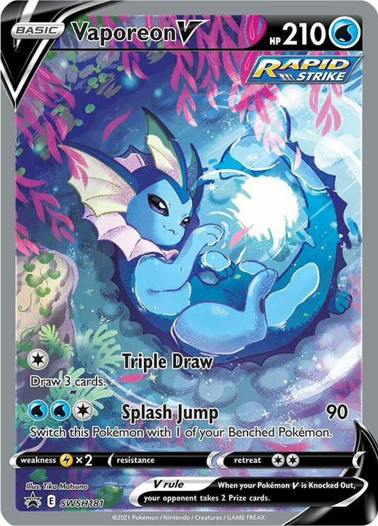 Vaporeon V - SWSH181 - SWSH: Sword & Shield Promo Cards