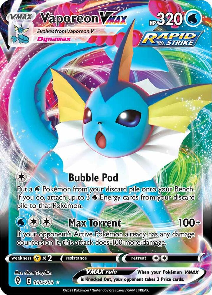 Vaporeon VMAX - SWSH07: Evolving Skies
