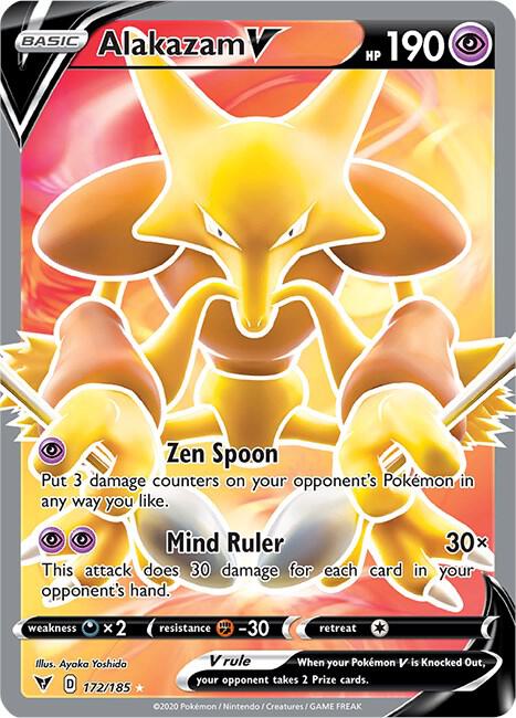 Alakazam V (Full Art) - SWSH04: Vivid Voltage