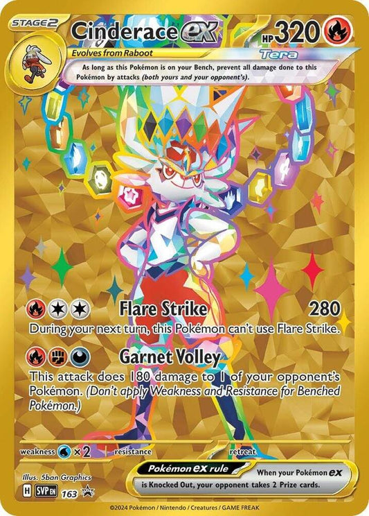Cinderace ex - 163 - SV: Scarlet & Violet Promo Cards