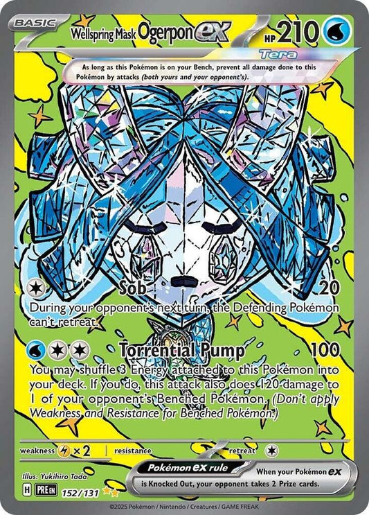 Wellspring Mask Ogerpon ex - 152/131 - SV: Prismatic Evolutions