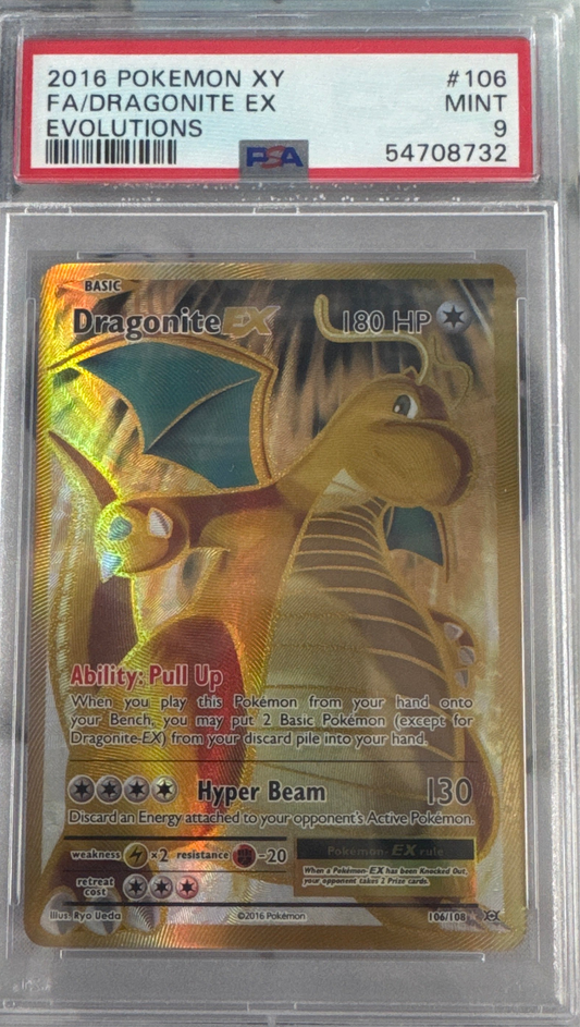 2016 Pokemon Dragonite Ex #106 PSA 9