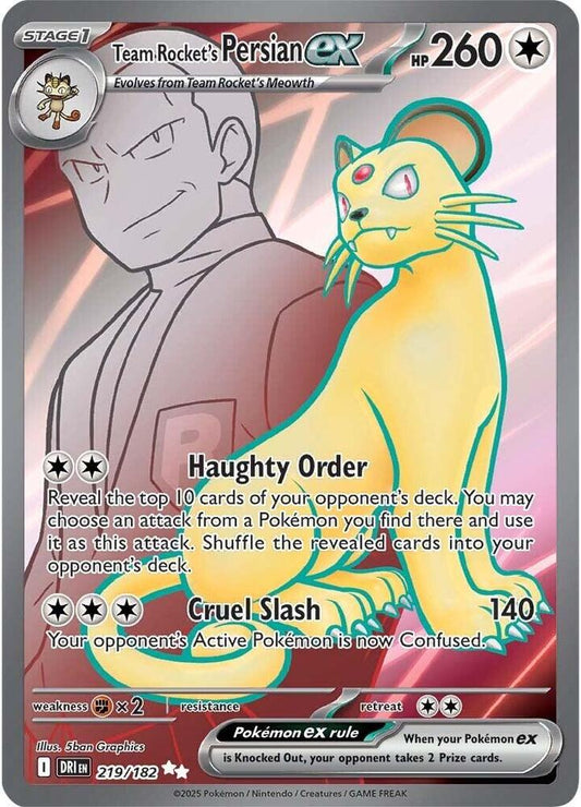 Team Rocket's Persian ex - 219/182 - SV10: Destined Rivals