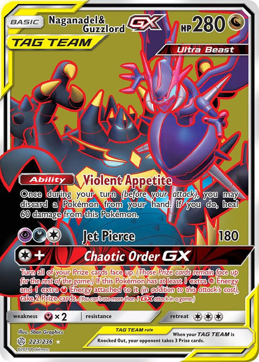 Naganadel & Guzzlord GX (Full Art) - SM - Cosmic Eclipse