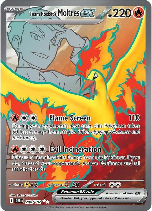 Team Rocket's Moltres ex - 208/182 - SV10: Destined Rivals