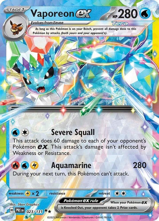 Vaporeon ex - 023/131 - SV: Prismatic Evolutions