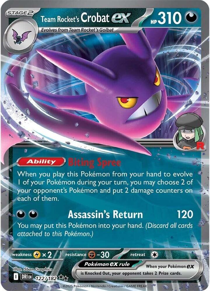 Team Rocket's Crobat ex - 122/182 - SV10: Destined Rivals