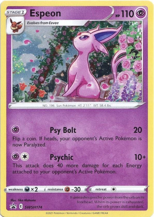 Espeon - SWSH174 - SWSH: Sword & Shield Promo Cards