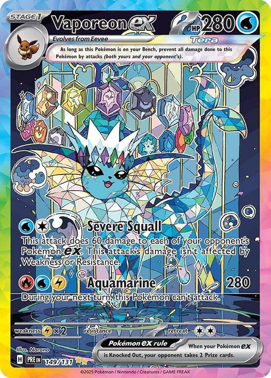 Vaporeon ex - 149/131 - SV: Prismatic Evolutions