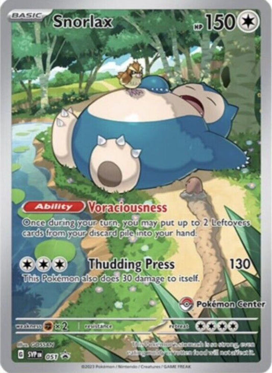 Snorlax - 051 (Pokemon Center Exclusive) - SV: Scarlet & Violet Promo Cards