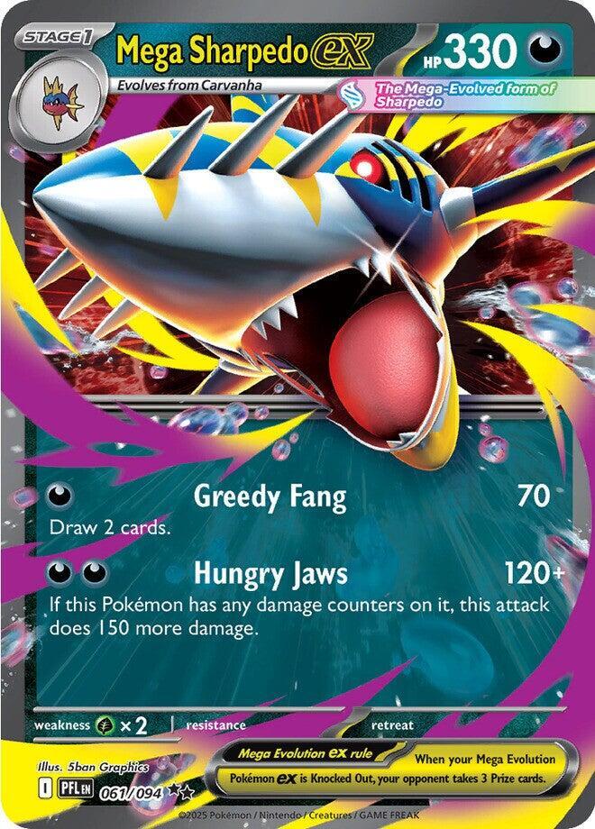 Mega Sharpedo ex - 061/094 - ME02: Phantasmal Flames