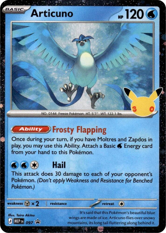Articuno - 097 (30th Celebration) - ME: Mega Evolution Promo