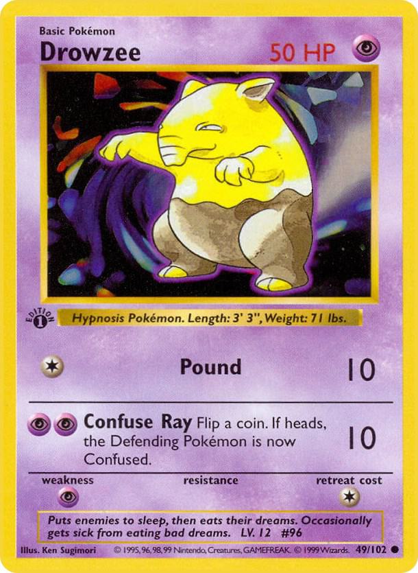 Drowzee - Base Set (Shadowless)