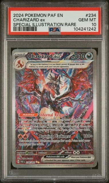 2024 POKEMON PAF EN-PALDEAN FATES #234 CHARIZARD ex SPECIAL ILLUSTRATION RARE PSA 10