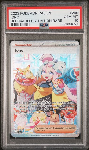 2023 POKEMON PAL EN-PALDEA EVOLVED #269 IONO SPECIAL ILLUSTRATION RARE PSA 10