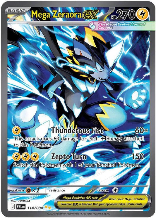 Mega Zeraora ex - 114/084 - ME05: Pitch Black
