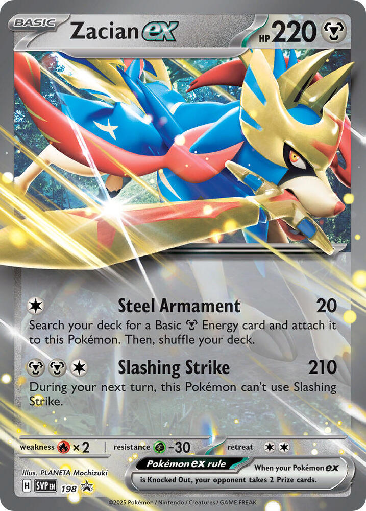 Zacian ex - 198 - SV: Scarlet & Violet Promo Cards