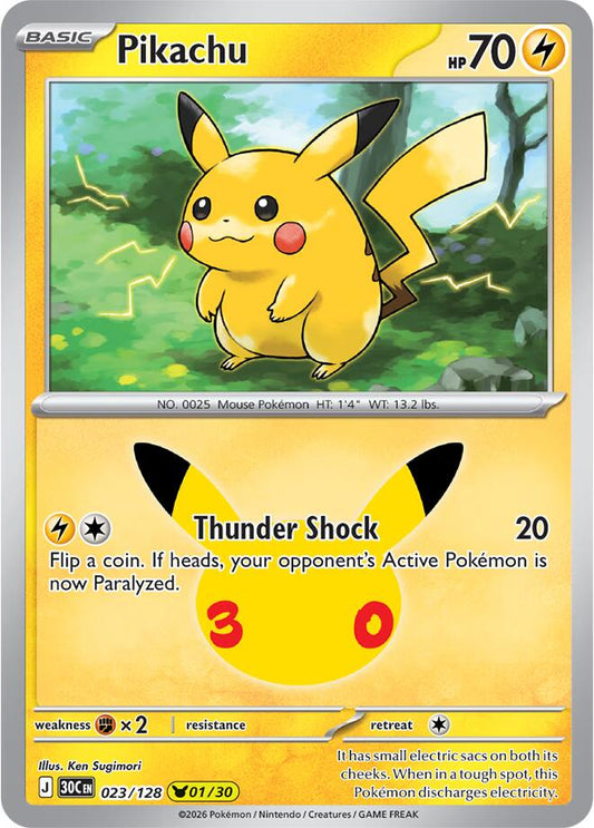 Pikachu - 023/128 - ME: 30th Celebration