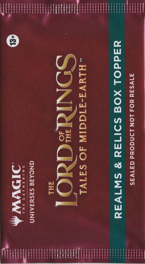 The Lord of the Rings: Tales of Middle-earth - Realms & Relics Box Topper Pack