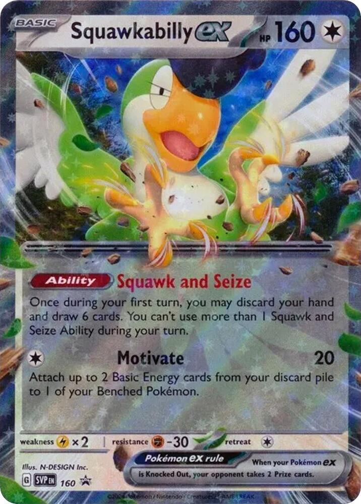 Squawkabilly ex - 160 - SV: Scarlet & Violet Promo Cards