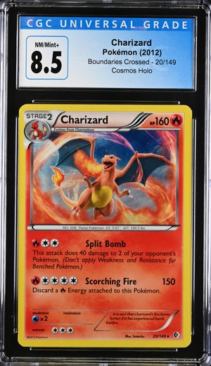 2012 POKEMON BOUNDARIES CROSS CHARIZARD #20/149 GCG 8.5