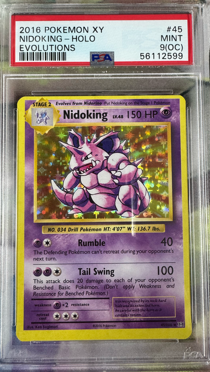 2016 Pokemon Nidoking #45 PSA 9