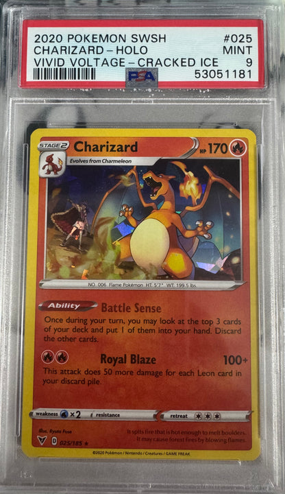 2020 Pokemon Charizard #025 PSA 9