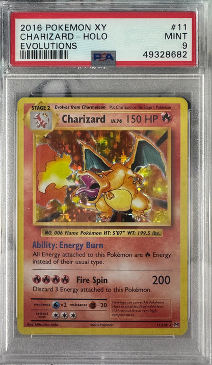 2016 Pokemon Charizard #11 PSA 9