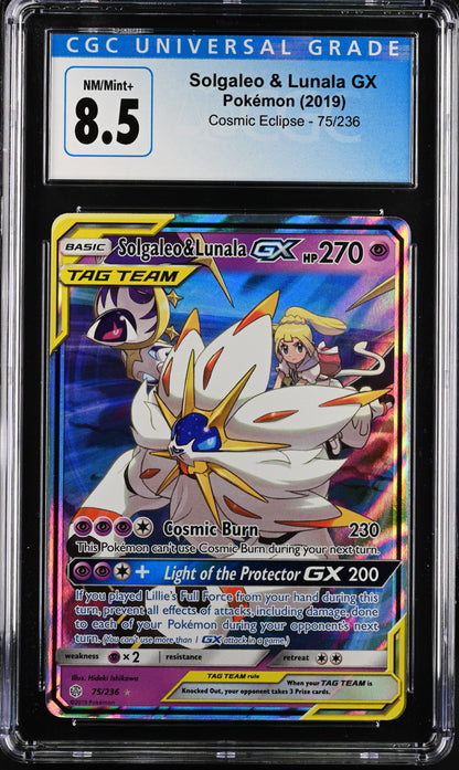 2019 Pokemon Solgaleo & Lunala GX #75/236 CGC 8.5
