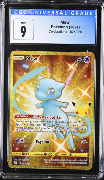 2021 Pokemon Mew #025/025 CGC 9