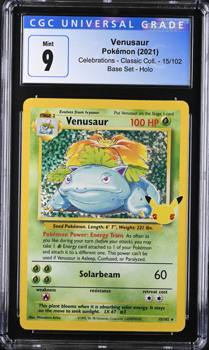 2021 Pokemon Venusaur #15/102 CGC 9