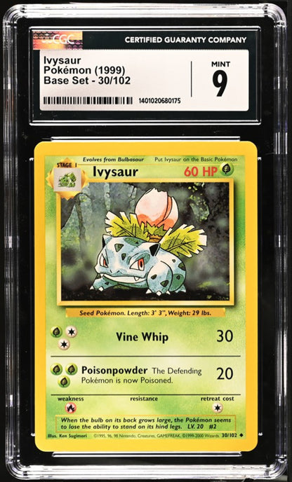 1999 Pokemon Ivysaur Base Set 30/102 CGC 9