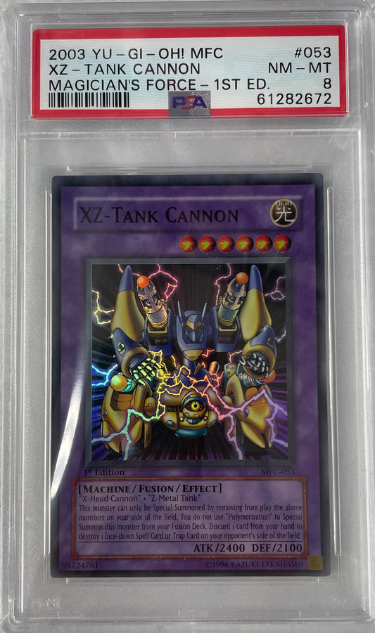 2003 YU-GI-OH MFC XZ-TANK CANNON #053 PSA 8