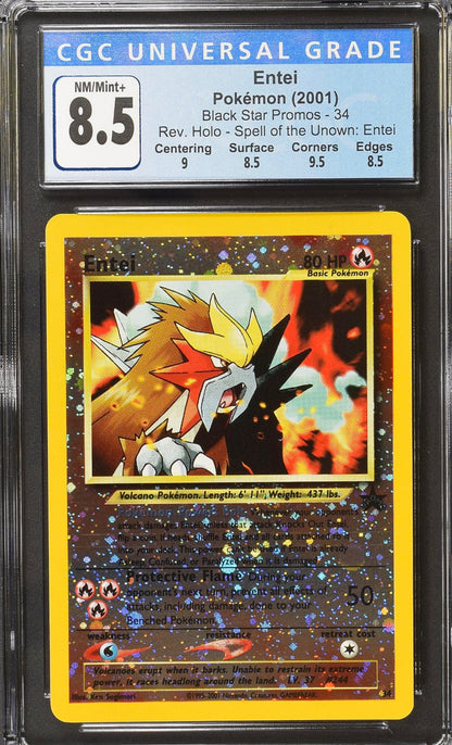 2001 Pokemon Entei #34 CGC 8.5
