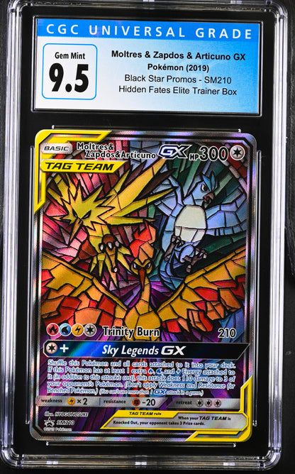 2019 Moltres & Zapdos & Articuno GX #SM210 CGC 9.5