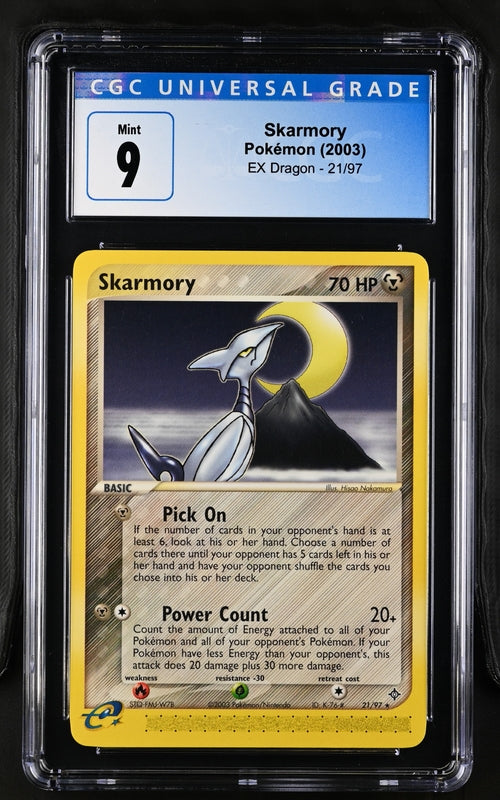 2003 POKEMON EX DRAGON SKARMORY #21/97 CGC 9