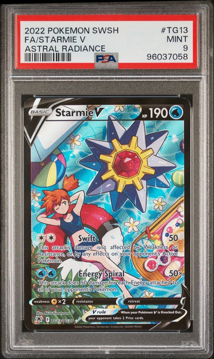 2022 Pokemon SWSH Starmie V #TG13 PSA 9 Mint