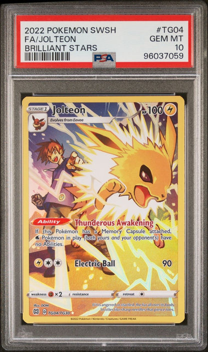 2022 Pokemon SWSH Joeteon #TG04 PSA 10