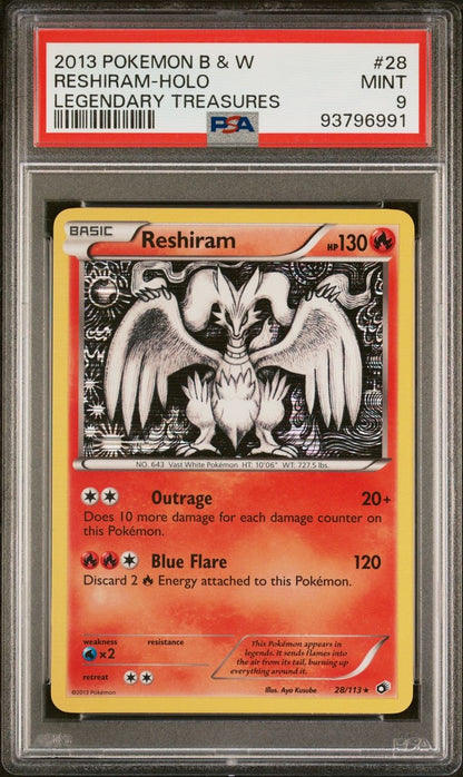 2013 Pokemon Reshiram #28 PSA 9